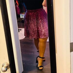 Torrid Mini Sequin Skater Skirt 5X